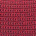 Tess Shoulder Bag - Hand Crochet - Black Cherry Static