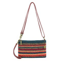 The Sak Vita Convertible Wristlet - Hand Crochet - Woodland Stripe