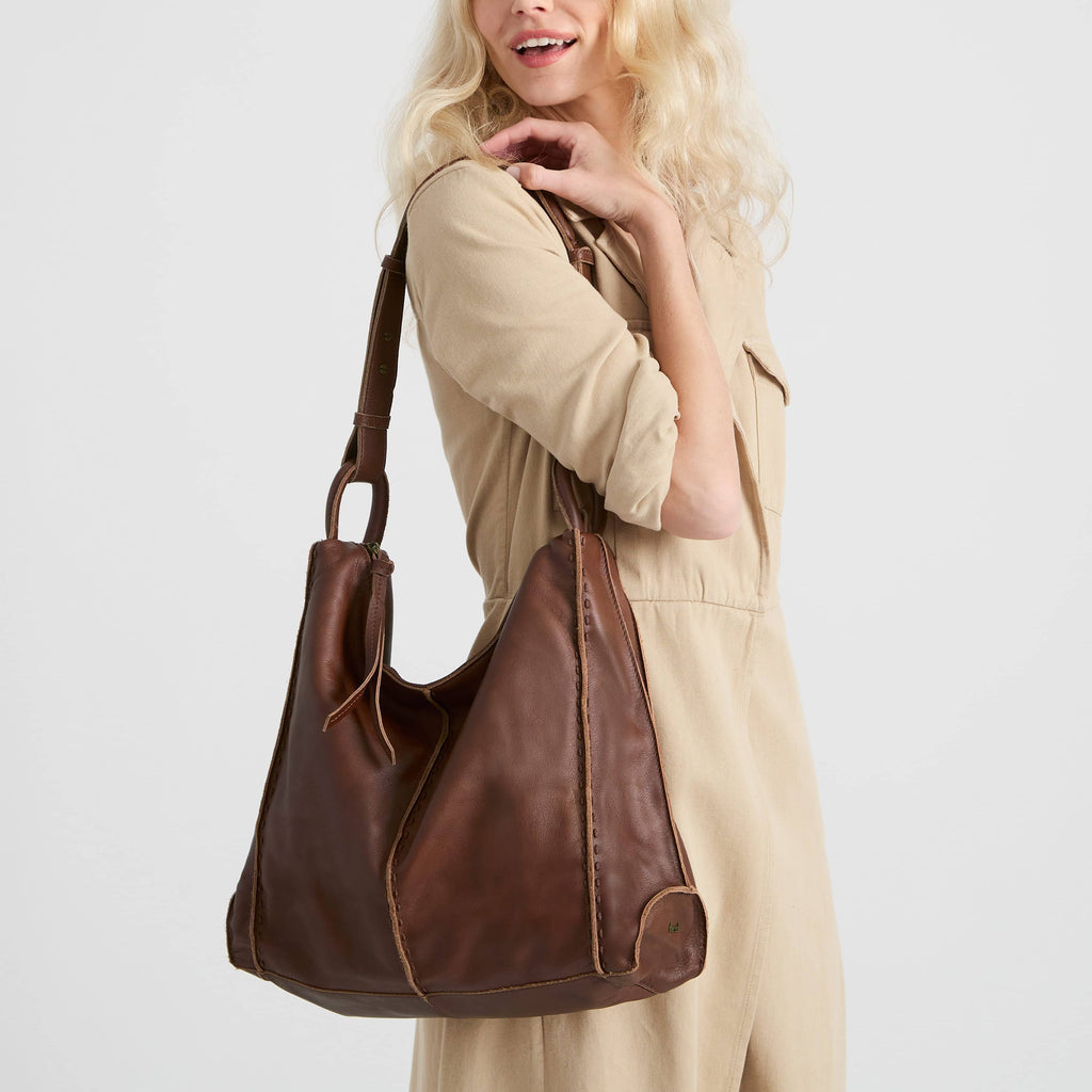 The Sak Los Feliz Bucket Hobo - Leather - Whiskey