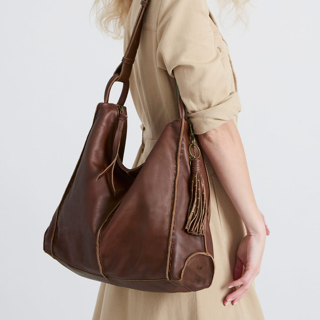 The Sak Los Feliz Bucket Hobo - Leather - Whiskey