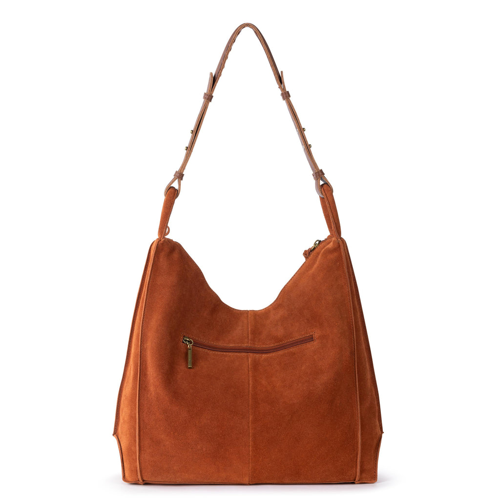 The Sak Los Feliz Bucket Hobo - Leather - Persimmon Suede