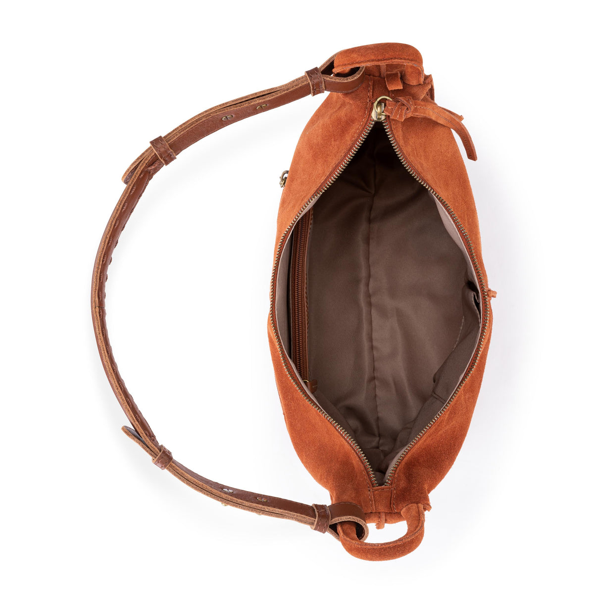 The Sak Los Feliz Bucket Hobo - Leather - Persimmon Suede