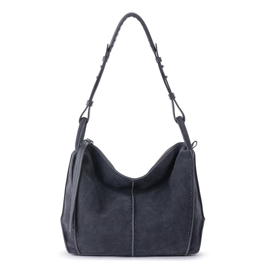 The Sak Los Feliz Hobo - Leather - Storm Grey Suede