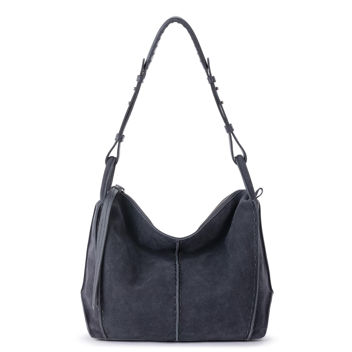 The Sak Los Feliz Hobo - Leather - Storm Grey Suede