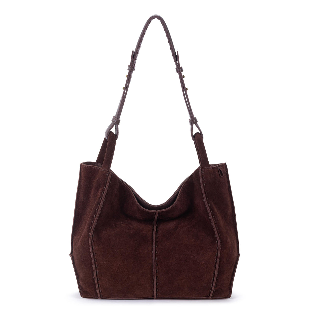 The Sak Los Feliz Medium Tote - Leather - Mahogany Suede