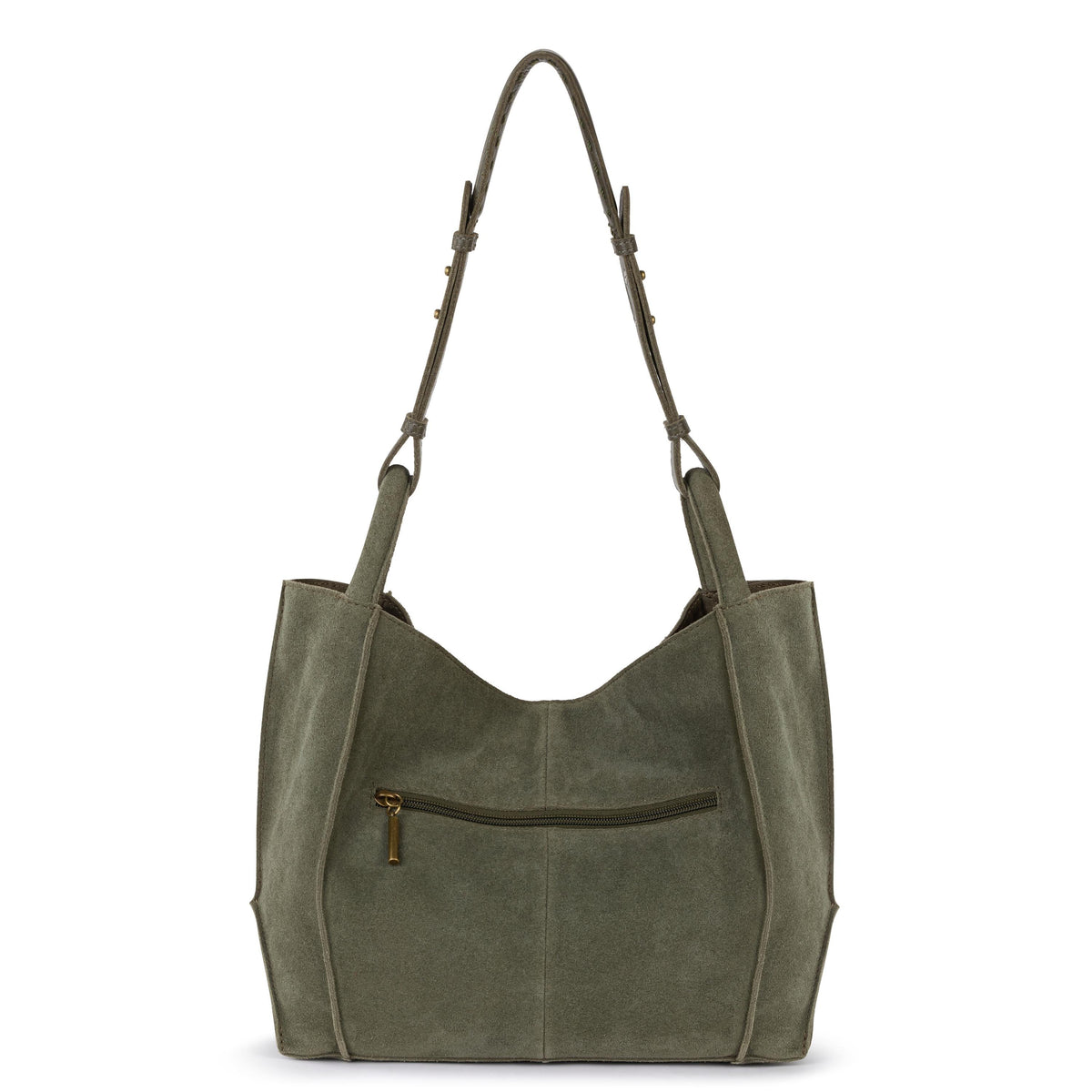 The Sak Los Feliz Medium Tote - Leather - Moss Suede
