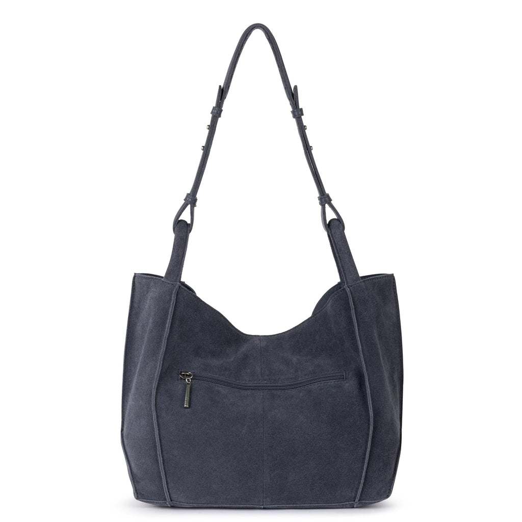 The Sak Los Feliz Medium Tote - Leather - Storm Grey Suede