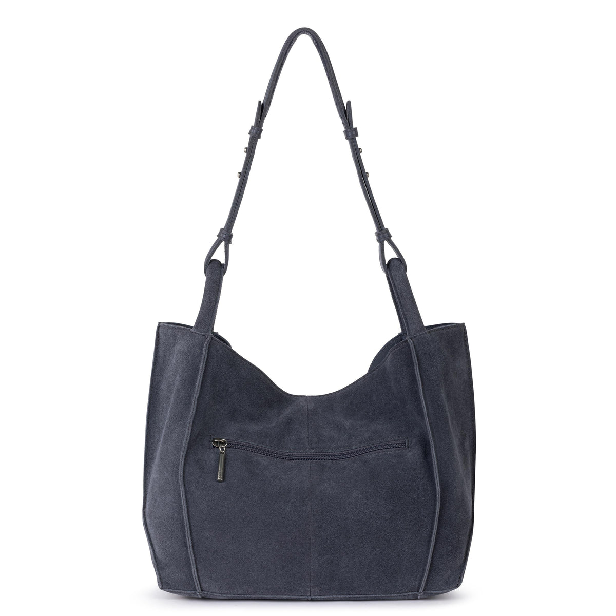 The Sak Los Feliz Medium Tote - Leather - Storm Grey Suede