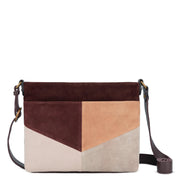 Melrose Crossbody - Leather - Mahogany Suede Block