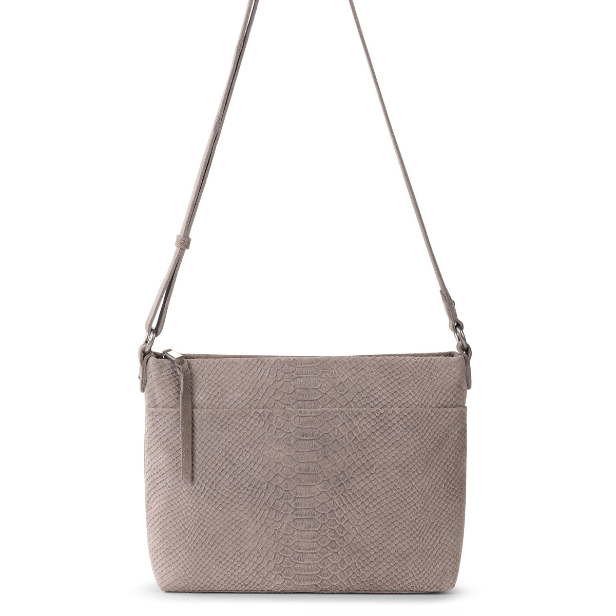 The Sak Melrose Crossbody - Leather - Mushroom Croco Suede