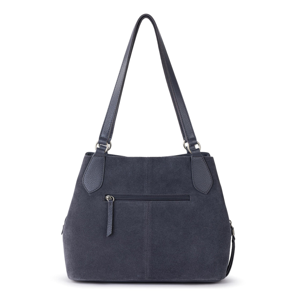 The Sak Melrose Satchel - Leather - Storm Grey Suede