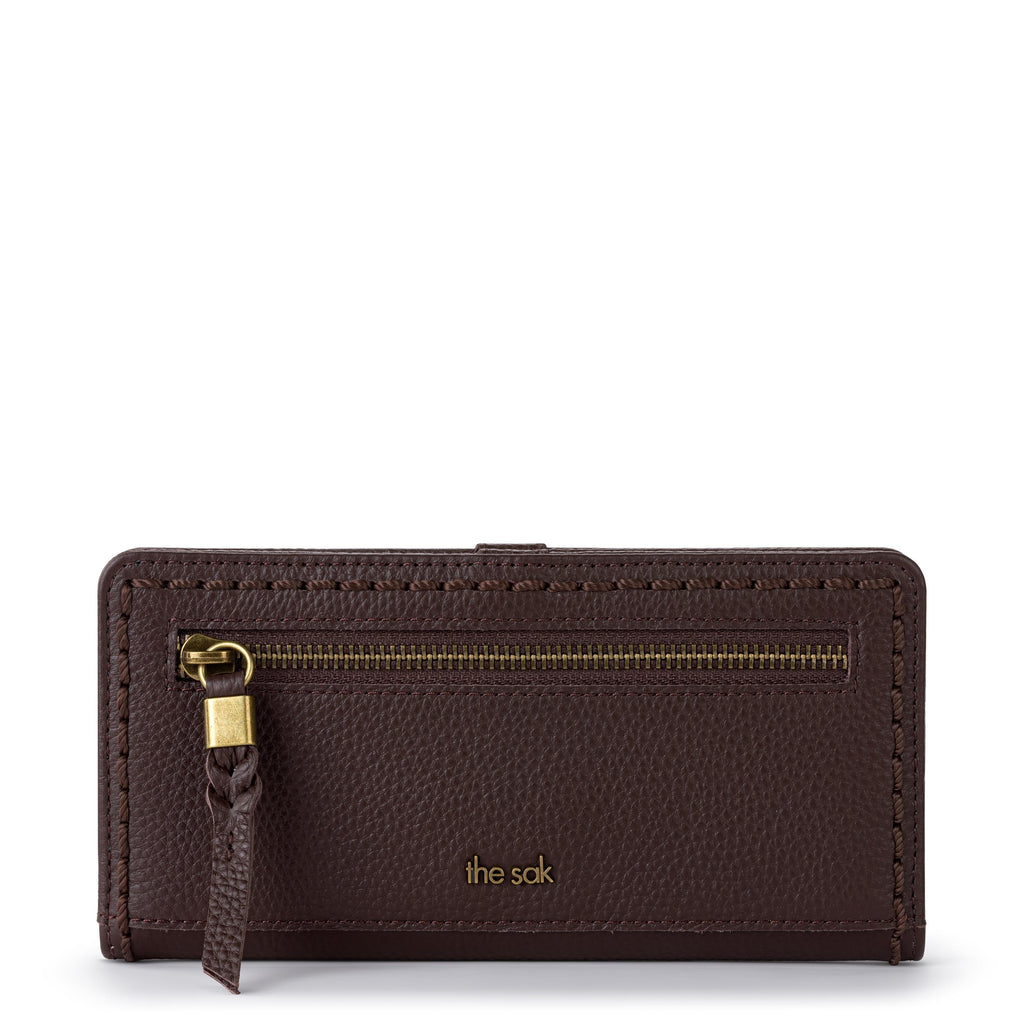 The Sak Mira Large Wallet - Leather - Mahogany