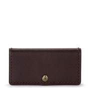 Mira Large Wallet - Leather - Mahogany