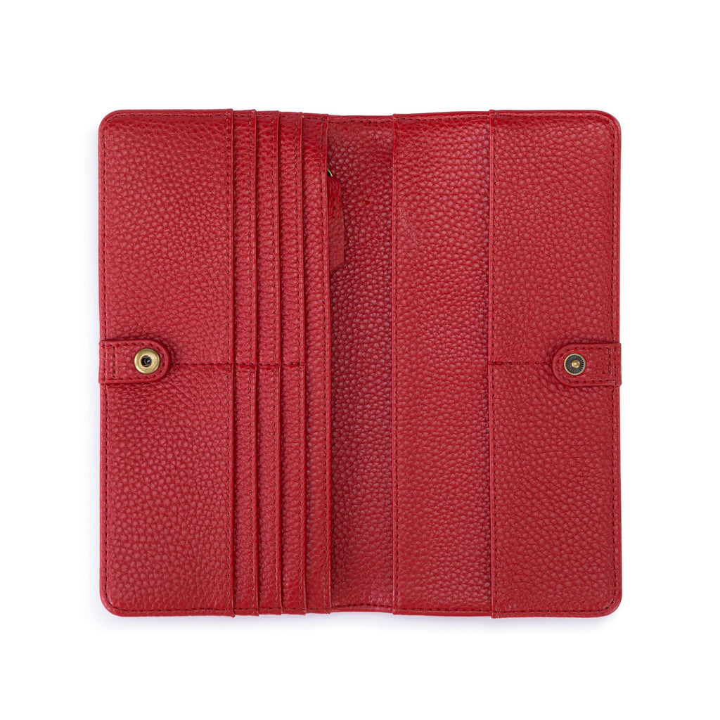 The Sak Mira Large Wallet - Leather - Scarlet