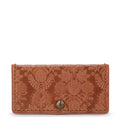 The Sak Mira Large Wallet - Leather - Tobacco Floral Embossed