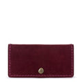 The Sak Mira Large Wallet - Leather - Black Cherry Suede