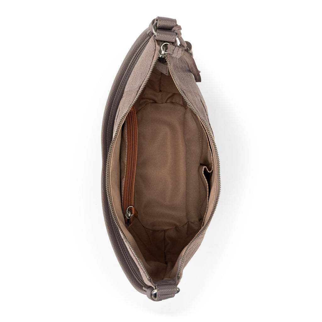 The Sak Sequoia Hobo - Leather - Mushroom Croco Suede