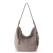 Sequoia Hobo - Leather - Mushroom Croco Suede