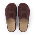 The Sak Bryn Platform Clog - Leather - Mahogany Suede Patch