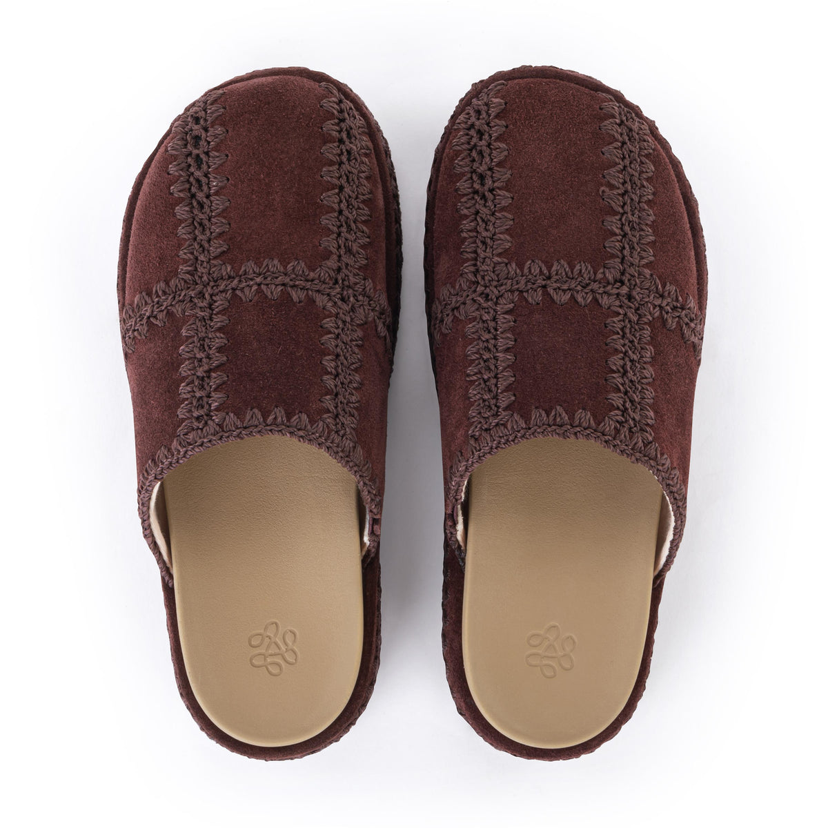 The Sak Bryn Platform Clog - Leather - Mahogany Suede Patch