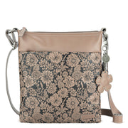 Banyan Basic Crossbody - Vegan Leather - Mushroom In Bloom Embossed