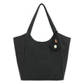 Sakroots Roma Large Tote - EcoTwill - Black Flower Blossom Quilted