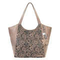 Sakroots Roma Large Tote - Vegan Leather - Mushroom In Bloom Embossed