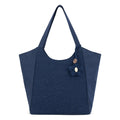 Sakroots Roma Large Tote - EcoTwill - Navy Flower Blossom Quilted