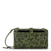 Smartphone Wallet - EcoTwill - Olive Shadow Floral