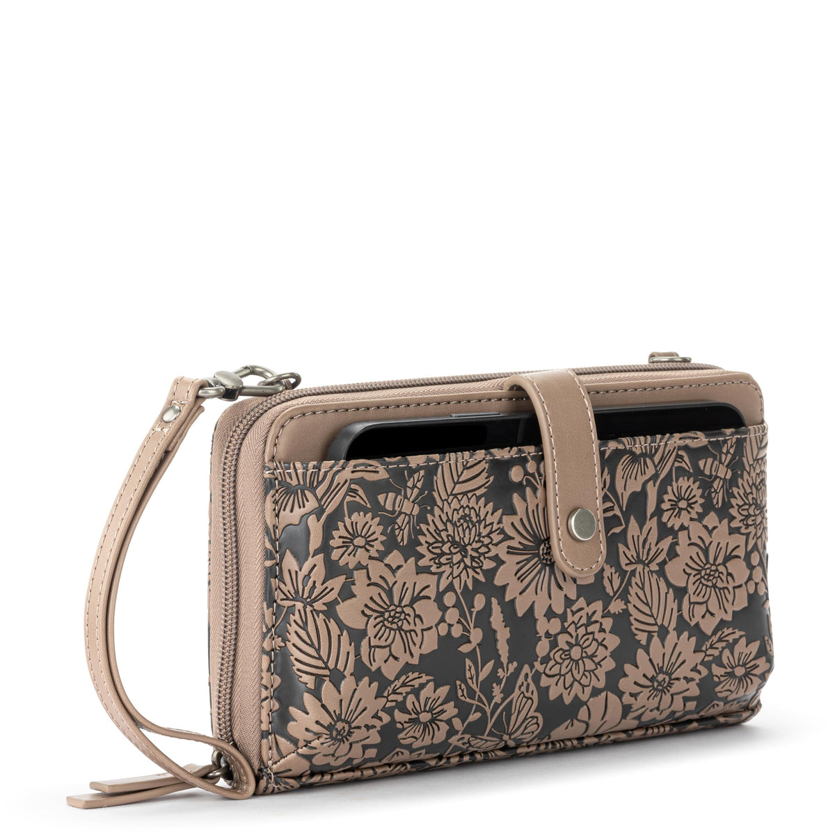 Sakroots Smartphone Wallet - EcoTwill - Mushroom In Bloom Embossed