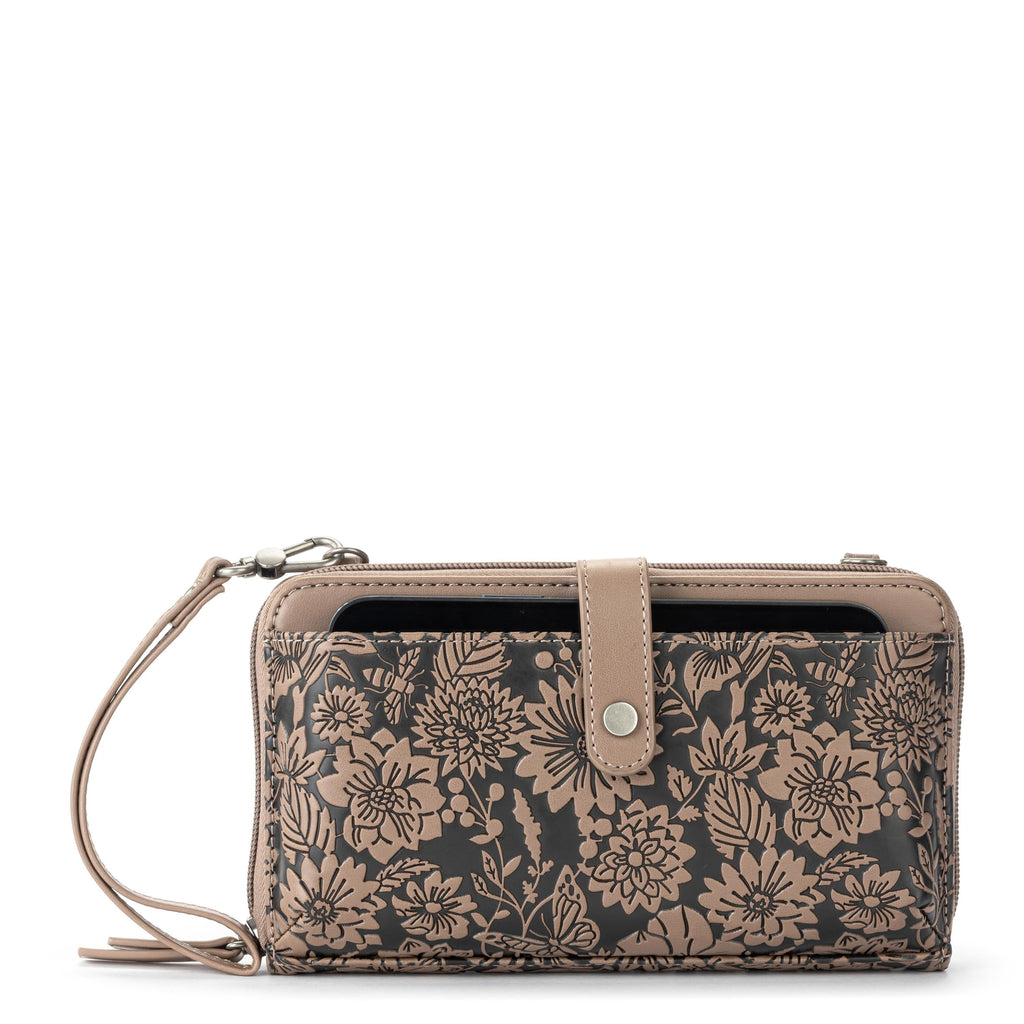 Sakroots Smartphone Wallet - EcoTwill - Mushroom In Bloom Embossed