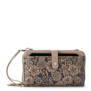 Smartphone Wallet - EcoTwill - Mushroom In Bloom Embossed
