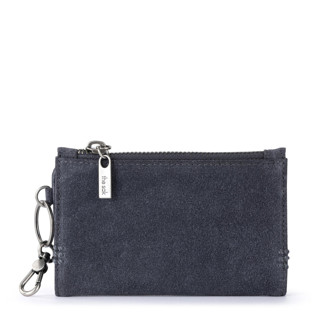 The Sak Encino Essential Wallet - Leather - Storm Grey Suede