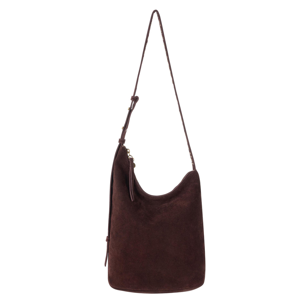 The Sak Tess Bucket - Leather - Mahogany Suede Belt