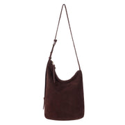 Tess Bucket - Leather - Mahogany Suede Belt