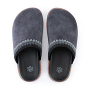Bolinas Lug Sole Clog - Leather - Storm Grey Suede Seminyak