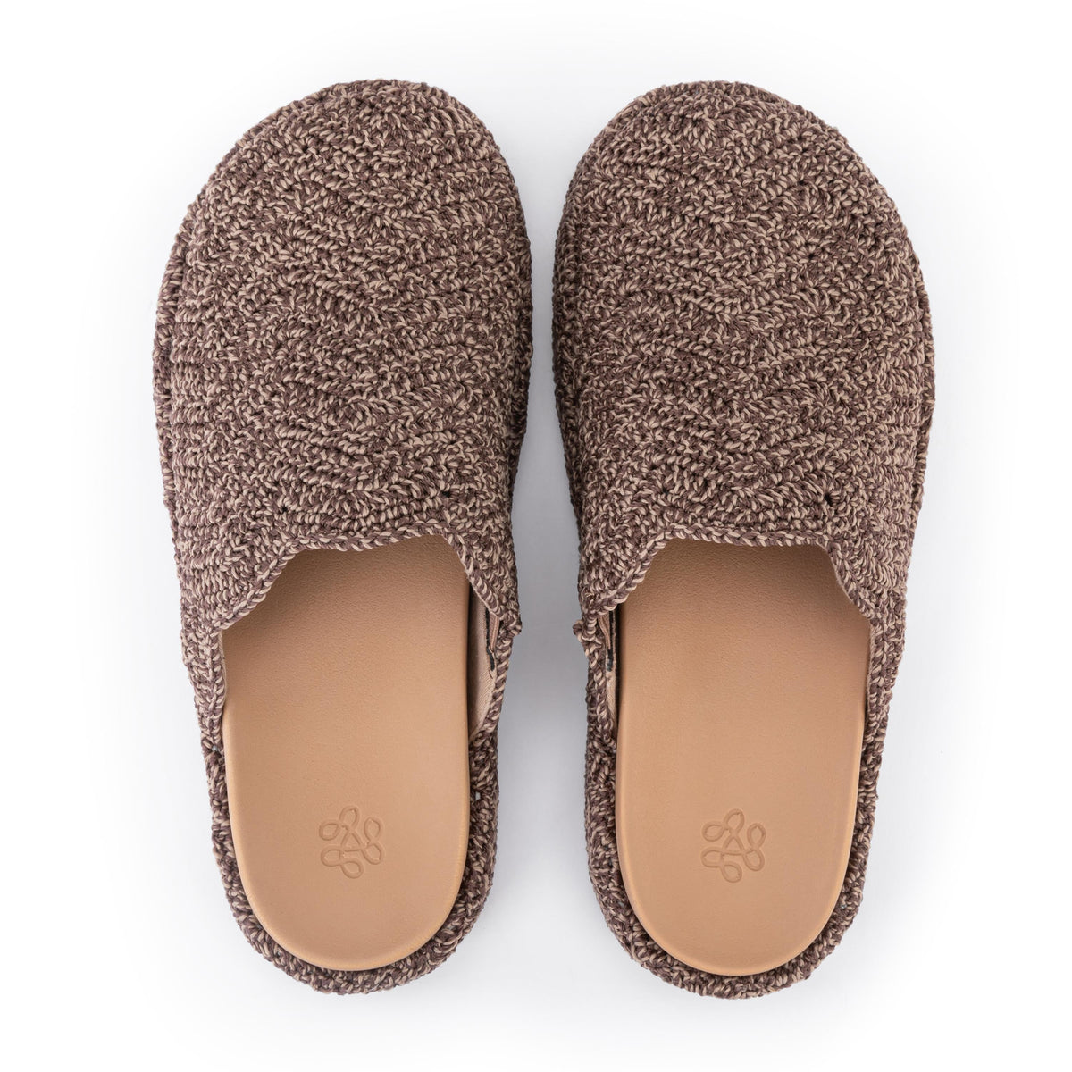 The Sak Bryn Platform Clog - Hand Crochet - Nutmeg Static Ripple