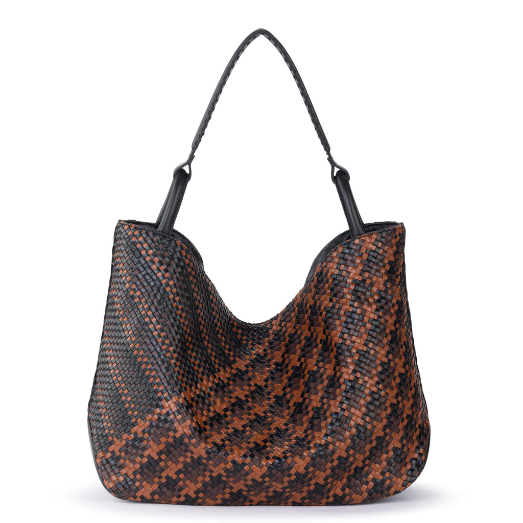 The Sak Los Feliz Large Tote - Leather - Espresso Woven