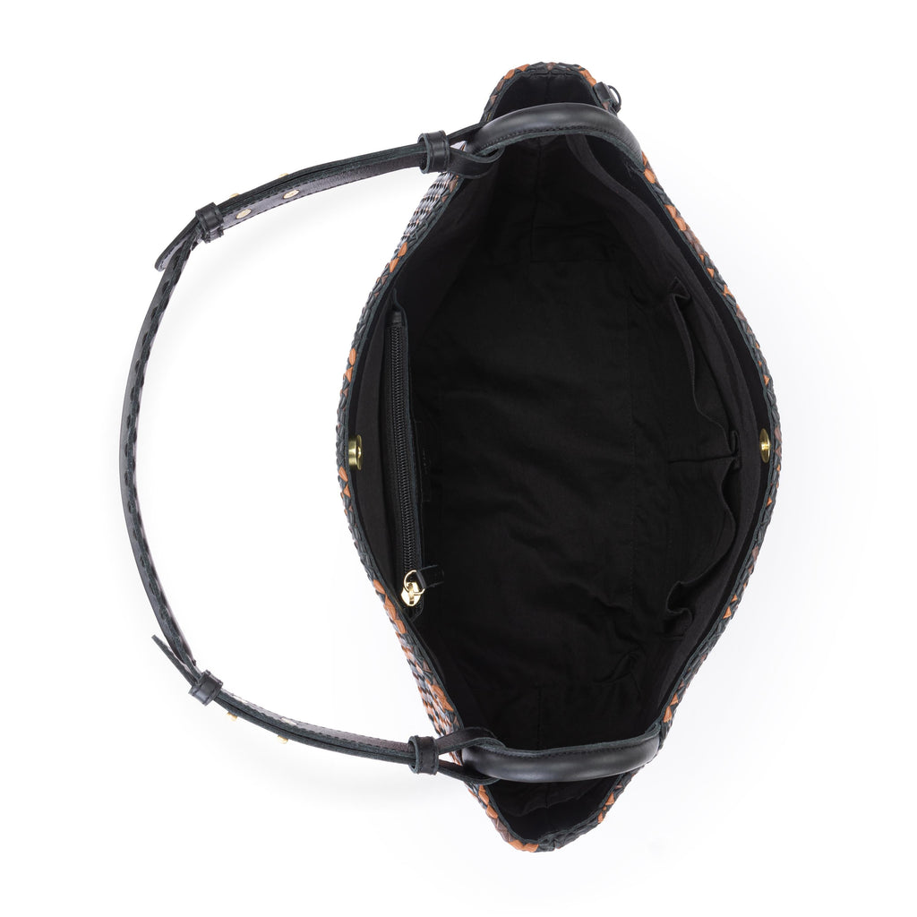 The Sak Los Feliz Medium Tote - Leather - Espresso Woven