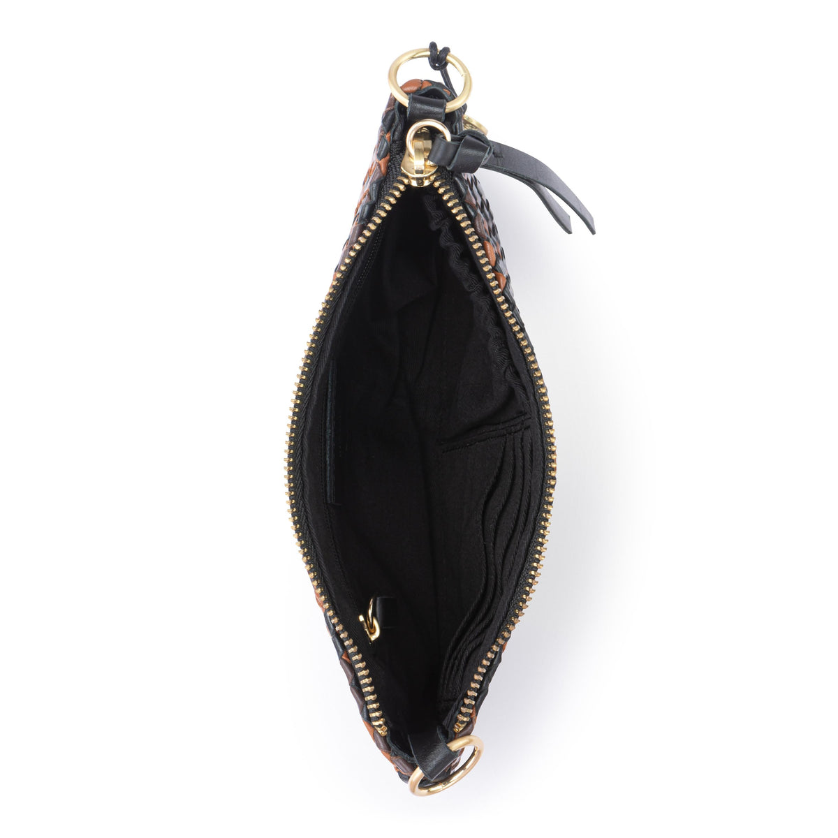 The Sak Vita Convertible Wristlet - Leather - Espresso Woven