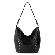 Sequoia Hobo - Leather - Black Silver Stud