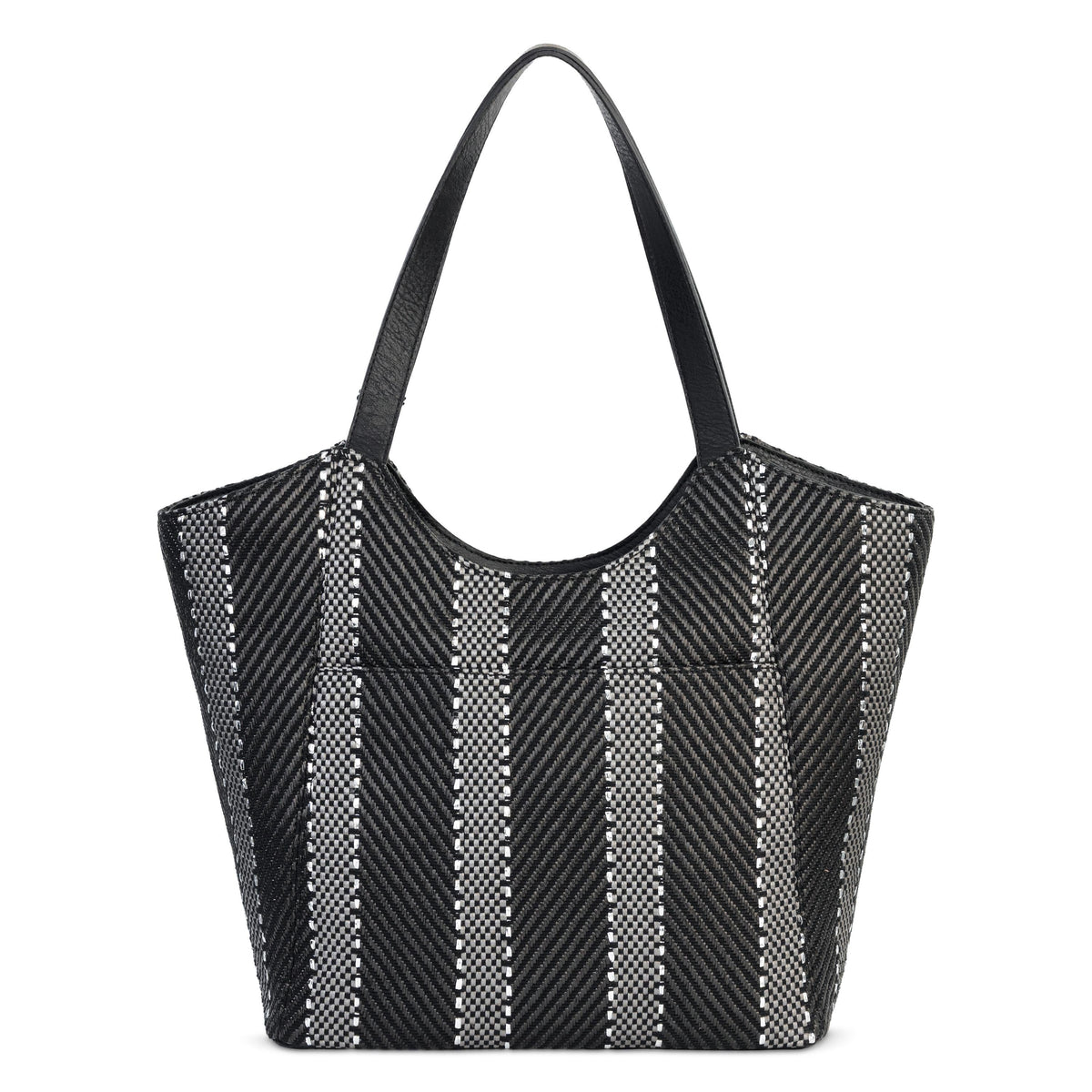 Sakroots Roma Tote - Straw - Black Metallic Woven