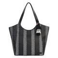 Sakroots Roma Tote - Straw - Black Metallic Woven