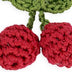 Cyrus Charm Earrings - Hand Crochet - Cherry