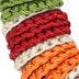 Jasper Disc Necklace - Hand Crochet - Ecru Multi