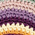 Asha Sneaker - Hand Crochet - Heather Multi Stripe