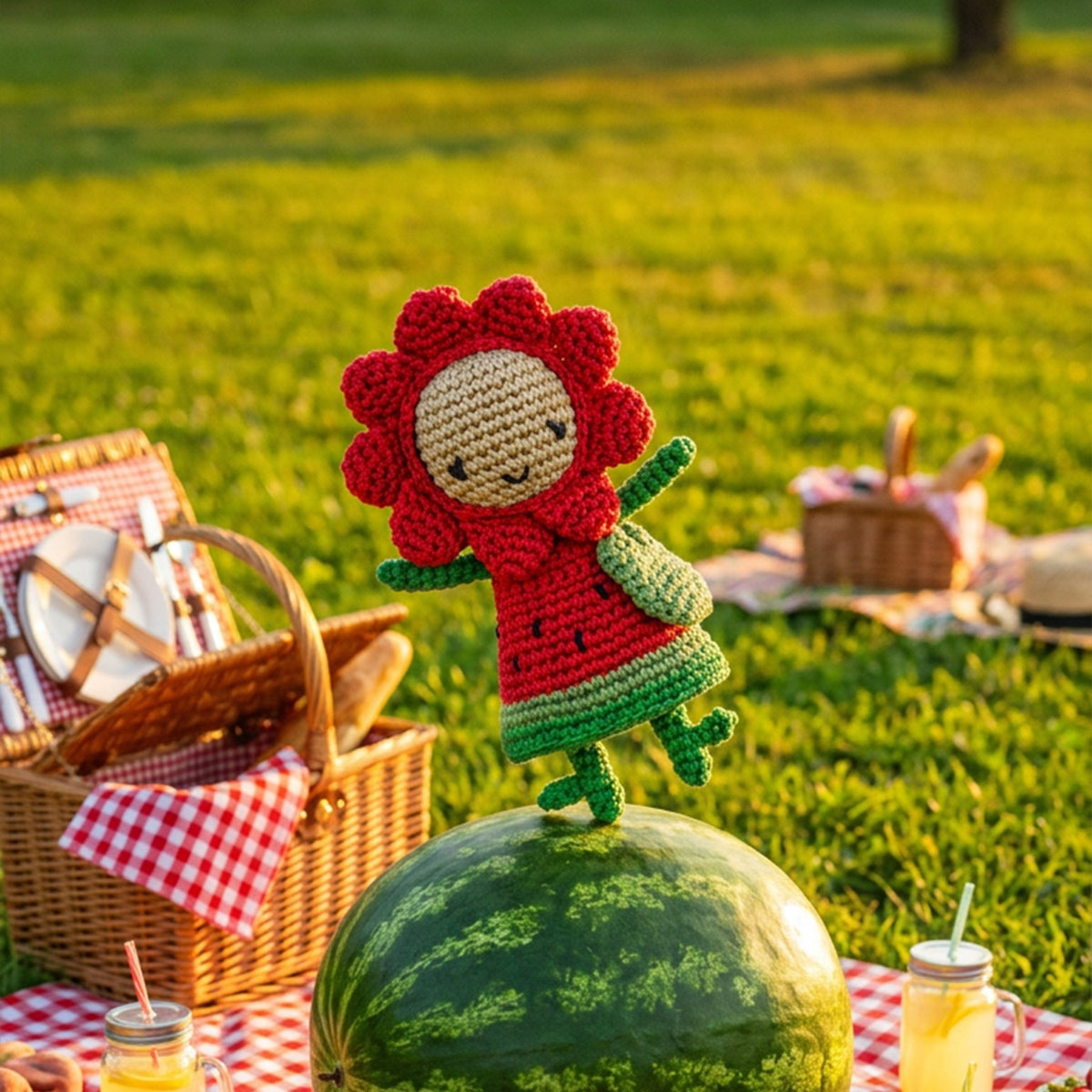 The Sak Sunbudz Sunflower Dangle - Hand Crochet - Melonee